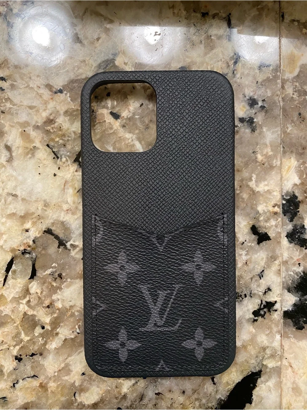 Louis Vuitton Black Monogram iPhone Case